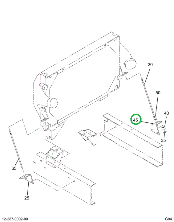 2037609C1 BRACKET RAD STAY ROD