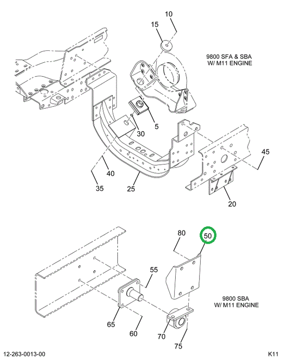 2038114C1 Bracket, Right Rear Engine Mou