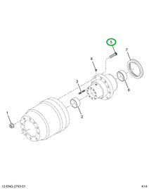 2038254C1 BOLT WHEEL HUB RT THREAD