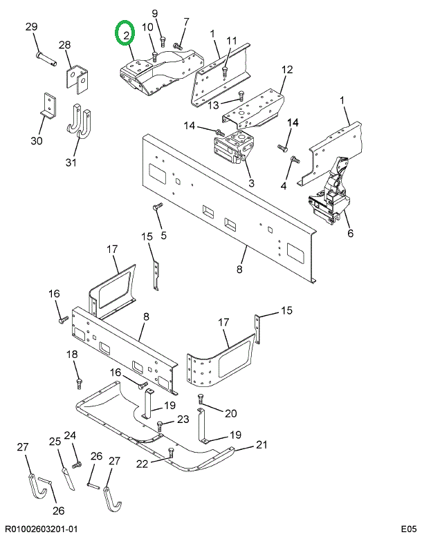 2038380C1 Bracket, Mounting