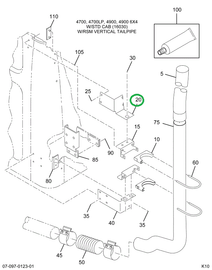 2038855C1 SUPPORT EXH TAIL PIPE RT