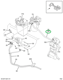 2039037C91 HOSE AIR BRAKE 62.0 IN. TEFLON