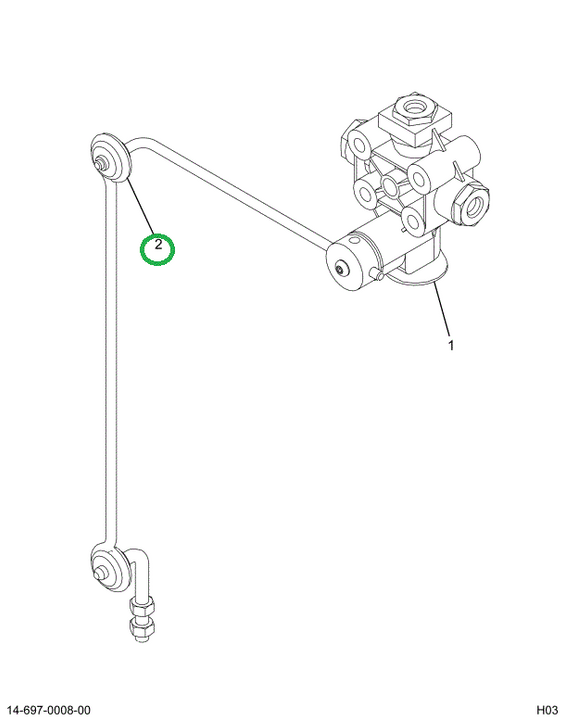 2039720C2 ROD ASSY LVL VLV/RT ANGLE STUD