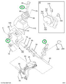 2040145C91 LEVER TRANS SHIFT ASSY