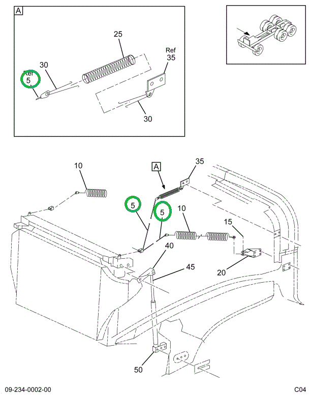 2040179C2 CABLE HOOD SAFETY TILT ASSIST