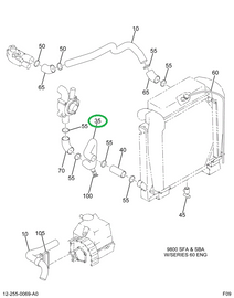 2041701C1 Pipe, Radiator, Lower