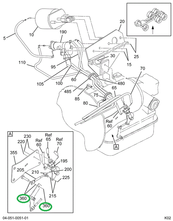 2042594C1 PIN CONTROL LEVER PIVOT