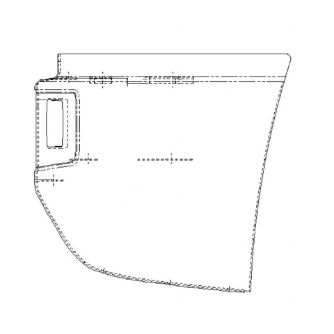 21-20112-003 END CAP-AIR DAM,BUMPER,RH