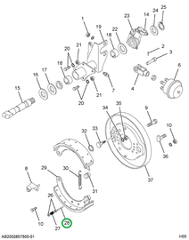 210051H1 Rod, Retainer, Brake Shoe, Ant