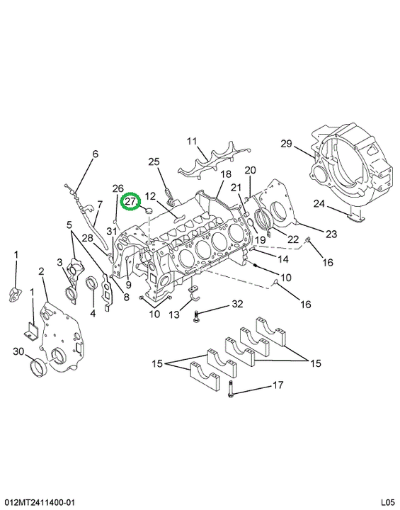 21264R1 Plug, Cup 1 3/8