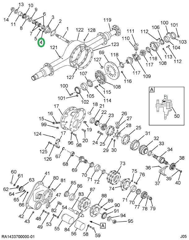 213319R1 Washer, Bolt Carrier To Housin