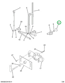 214328R11 KNOB W&S WIPER CONTROL VALVE