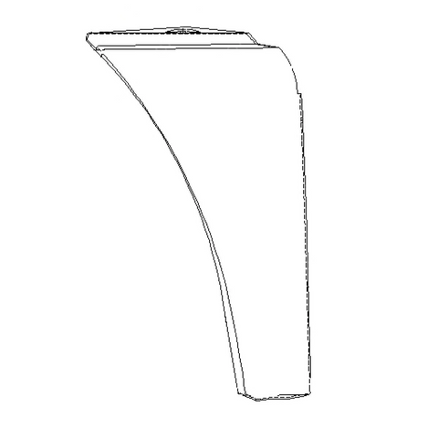 22-37670-000 QUARTER FENDER-SBA,CONV,LH,W/O SIDE FAIR