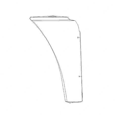 22-37670-001 QUARTER FENDER-SBA,CONV,RH,W/O SIDE FAIR