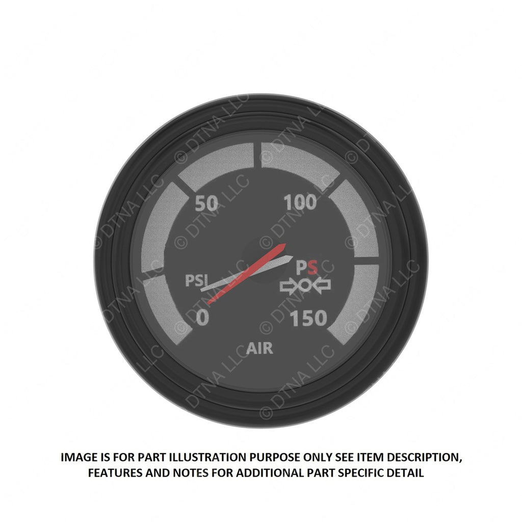 22-46427-000 DUAL AIR PRESS GAUGE
