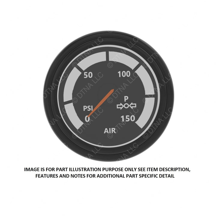 22-46440-000 GAUGE-PRIMARY AIR PRESSURE,BLK,PSI,AMA
