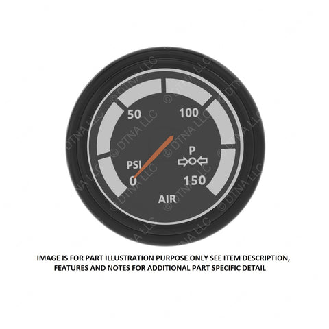 22-46440-000 GAUGE-PRIMARY AIR PRESSURE,BLK,PSI,AMA