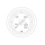 22-46441-000 GAUGE-AIR PRESSURE,SECONDARY,PSI,BLACK