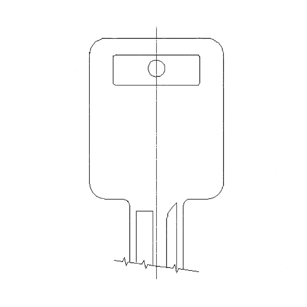 22-53359-000 KEY-DOOR,BLANK HEAD, 1