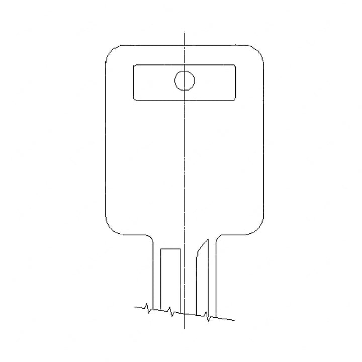 22-53359-000 KEY-DOOR,BLANK HEAD, 1