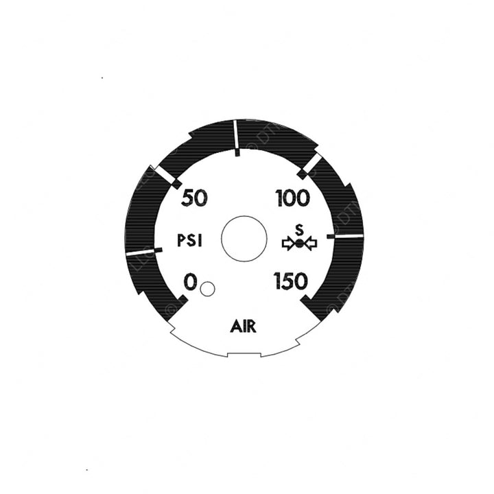 22-53811-000 GAUGE-SECONDARY AIR,DR,ICU2,PSI,BLK