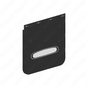 22-61645-001 MUD FLAP-24",STR,BLK,LH/RH,FTL LOGO