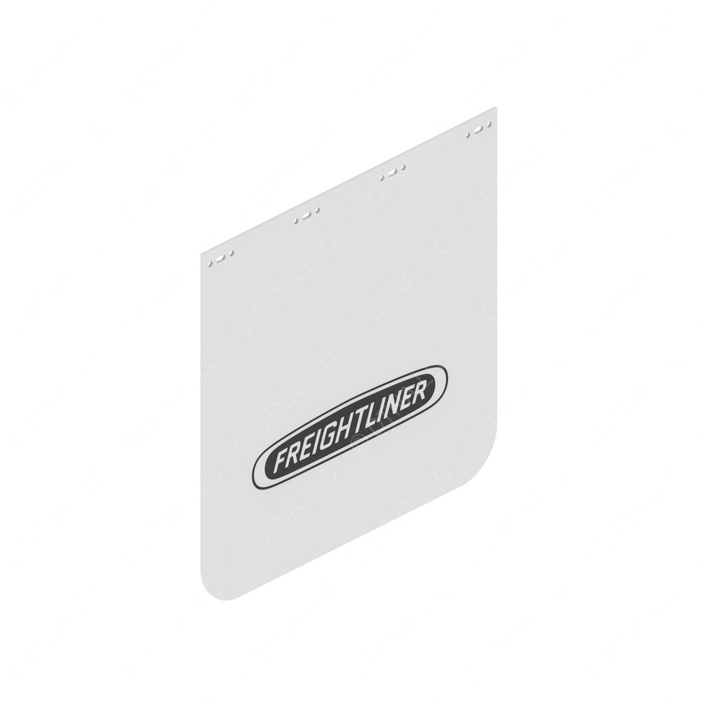 22-69608-301 MUDFLAP,PLASTIC,WHITE,LOGO,24 IN,STR,LH/