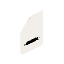22-69608-333 MUDFLAP-27",PLASTIC,WHITE,LH,LOGO