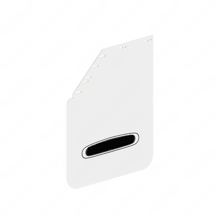 22-79217-311 MUDFLAP,PLASTIC,WHITE,LOGO