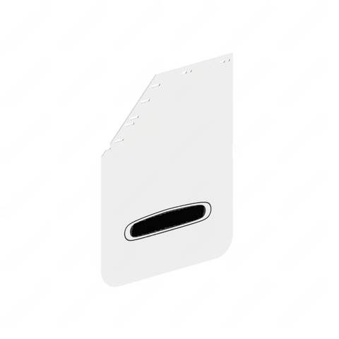 22-79217-311 MUDFLAP,PLASTIC,WHITE,LOGO