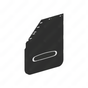 22-79237-202 MUDFLAP 27,MTR,BLK SYM,SG,LH