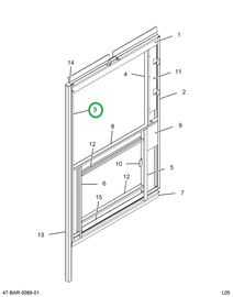 2201072C1 Post, Forward Drivers Window