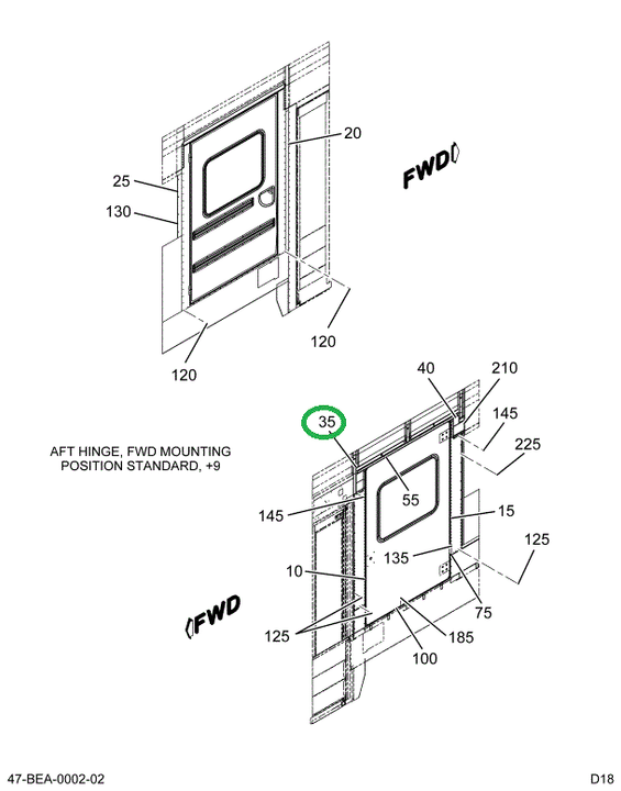 2201406C1 COVER CLOSEOUT*FWD ADA LIFT D