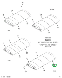 2201447C3 Lining, Over Head, Bus Body, D