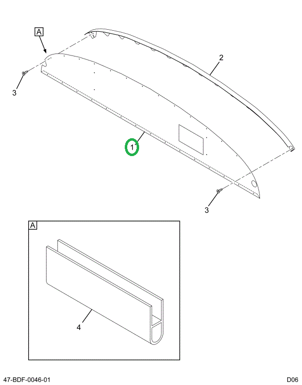 2201552C6 Panel, Bulkhead W/glove Box