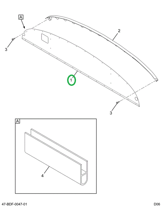 2201554C6 Panel, Bulkhead, W/ Light Moni