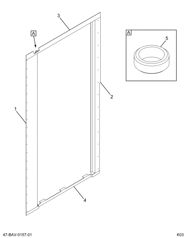 2201577C5 CASING  ASSY ENTRANCE  DOOR