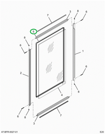 2202158C1 GLAZING  GLASS DRVR WDO CE 67.
