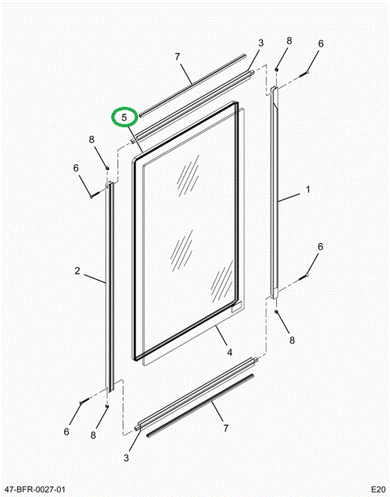 2202158C1 GLAZING  GLASS DRVR WDO CE 67.