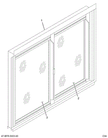 2202248C95 WINDOW DRVR ASSY ALUM CLEAR