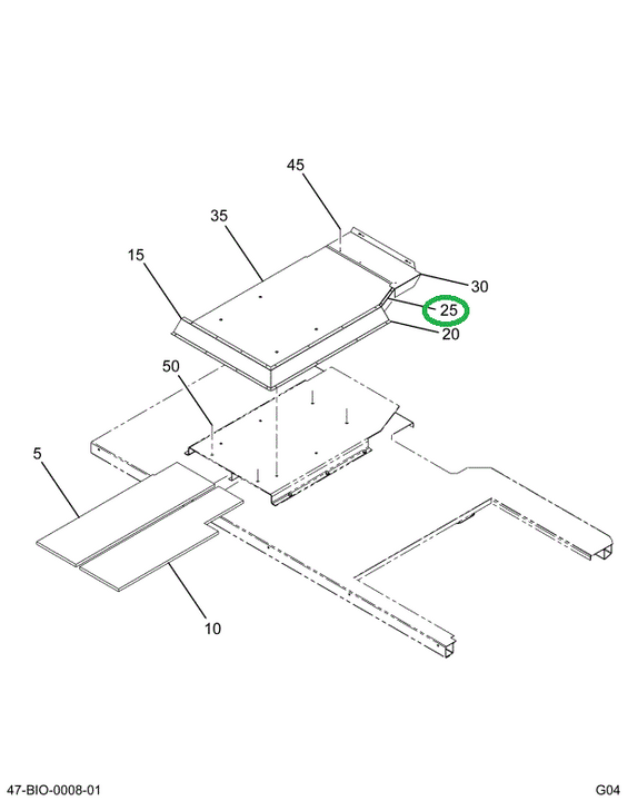 2202266C4 Panel, Floor Driver Steel