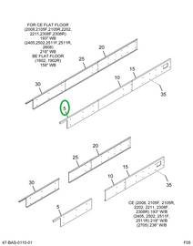 2202349C4 Skirt, Lower Rear 2- Bow R 14.