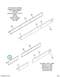 2202350C4 Skirt, Bus Body, Lower Rear, 2