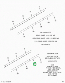 2202352C4 Skirt, Bus Body, Lower Rear, 2