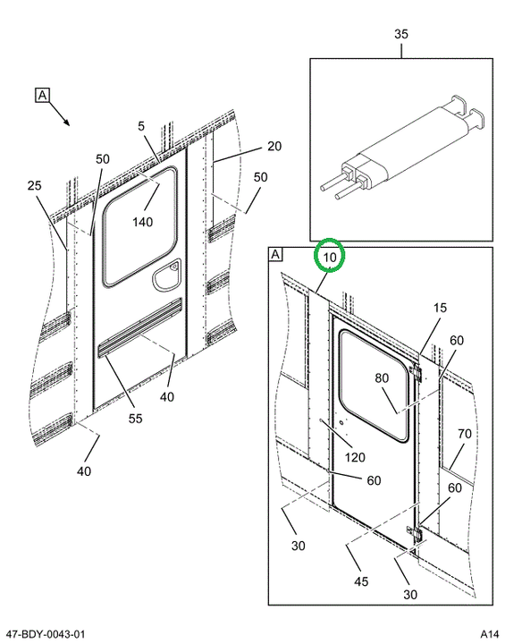 2202785C3 Panel, Aft Center, L Sed