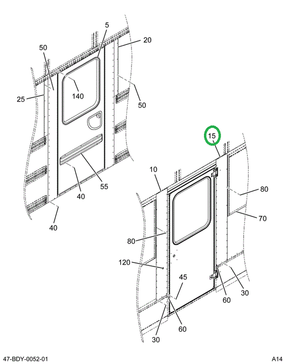 2202788C3 Panel R Forward Center 25 Inch