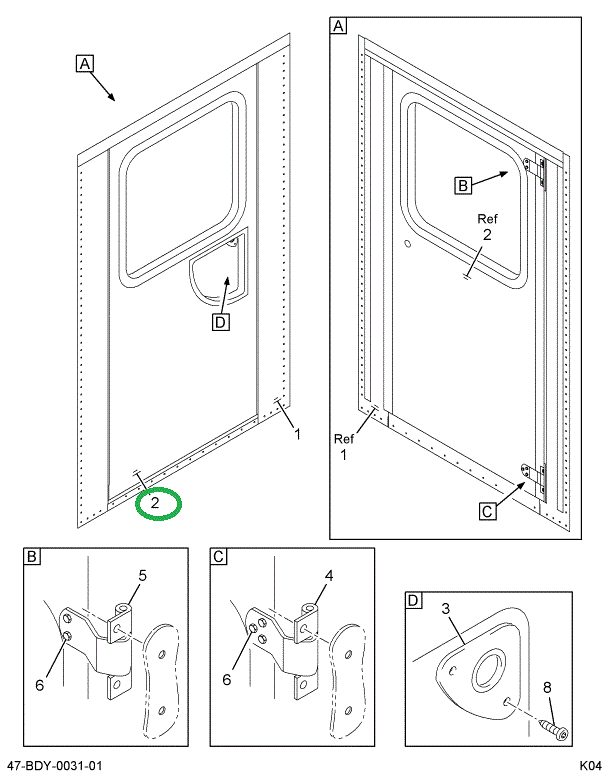 2202914C2 Door, Side Emergency Side Left
