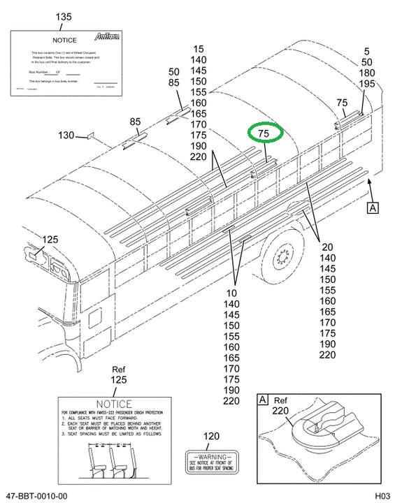2203096C1 Reinforcement, Track Bow, Bus
