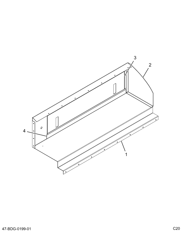 2203432C4 COMPARTMENT ASSY DRVRS WDO W/