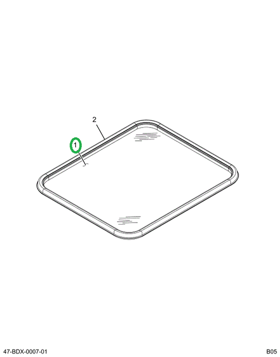 2203715C1 Glass, Clear Tempered Side Eme